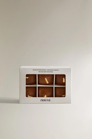 Набор декоративных свечей тоффи (набор из 6 штук)- Заказать в России