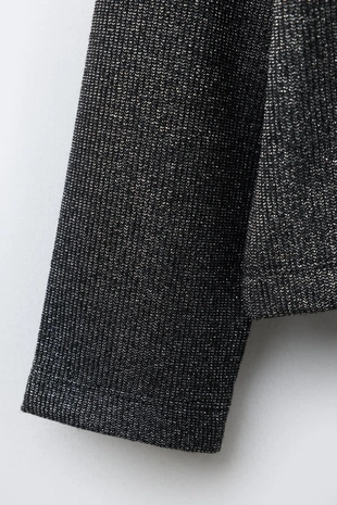 Блестящая майка в рубчик