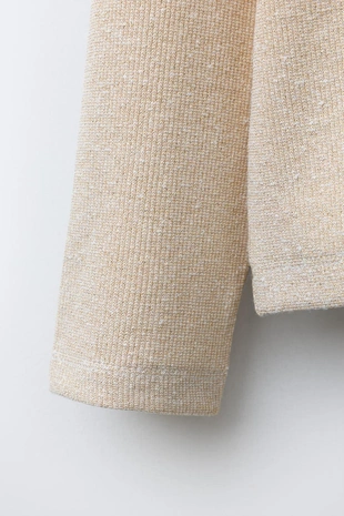 Футболка в рубчик с блёстками- Заказать в России