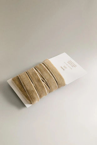 Бархатная новогодняя лента для подарков- Заказать в России