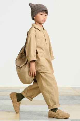 Прямые брюки с полосками 15- Заказать в России