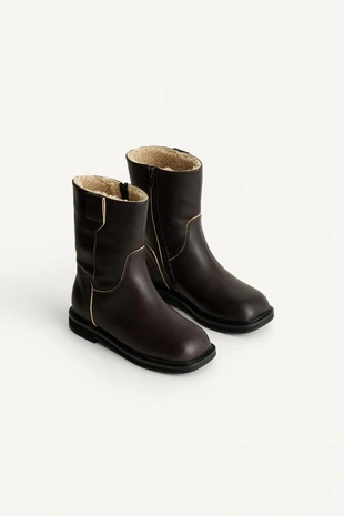 Ботинки из кожи 15- Заказать в России