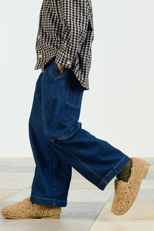 Туфли на мокасинной подошве из искусственного меха SHRLNG LFRS 15