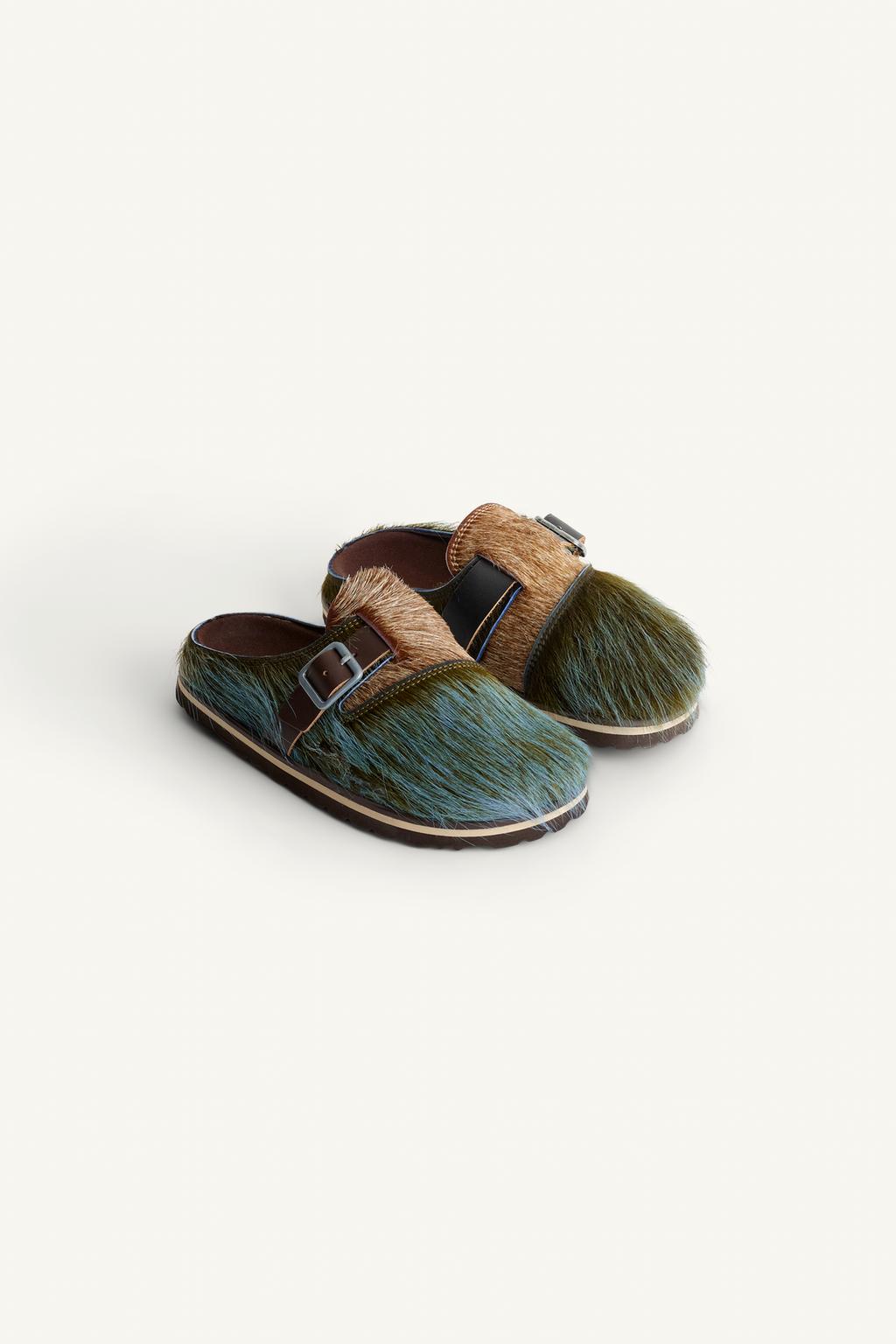 Кожанные деревянные сабо 15