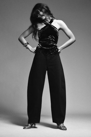 Джинсы TRF BAGGY BARREL со средней посадкой- Заказать в России