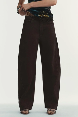 Джинсы TRF BAGGY BARREL со средней посадкой- Заказать в России