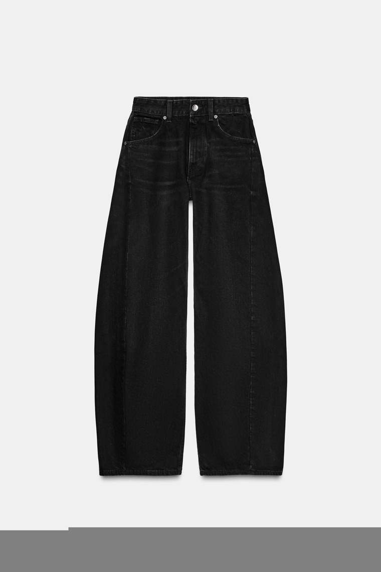 Джинсы средней посадки oversize trf