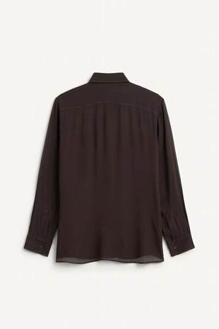 Коричневая рубашка- Заказать в России