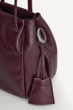 Кожаная сумка-ведро- Заказать в России