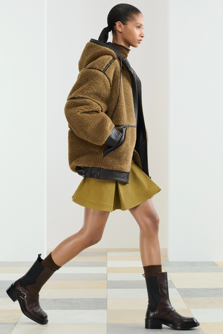 Хлопковая плиссированная юбка