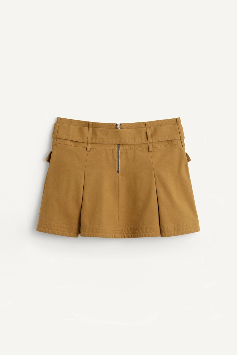 Хлопковая плиссированная юбка