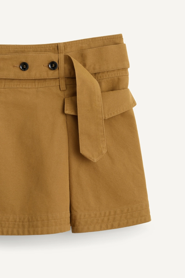 Хлопковая плиссированная юбка