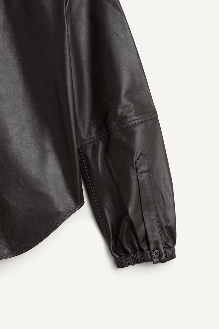 Кожаная рубашка