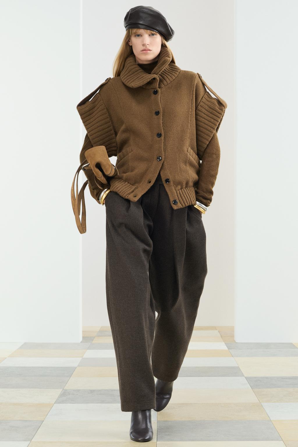 Брюки со средней посадкой из 20% шерстяной пряжи