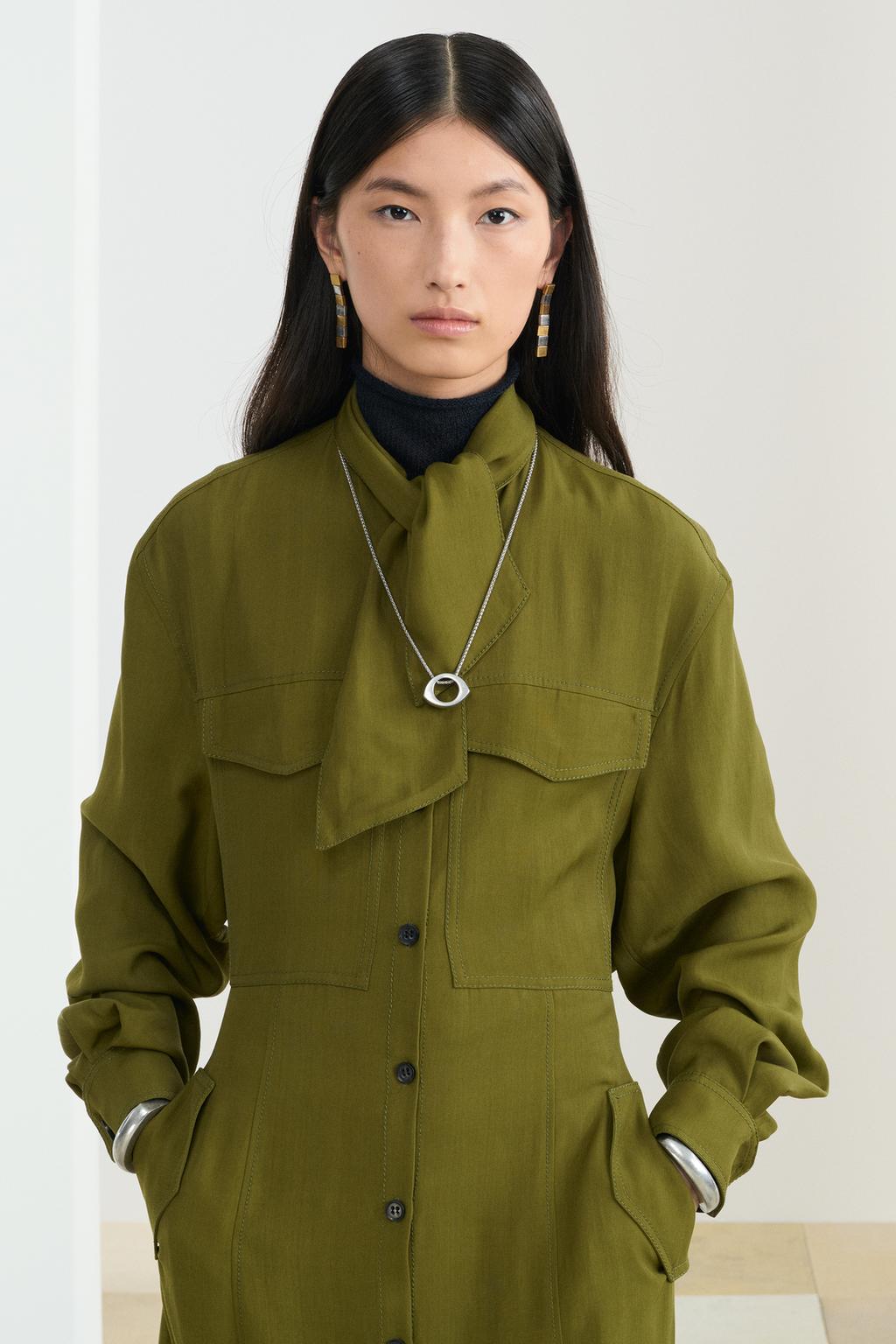 Платье-рубашка с поясом