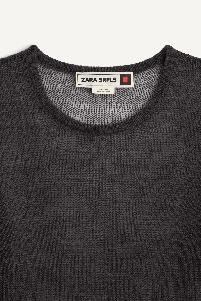 Свитер с круглым воротом zara