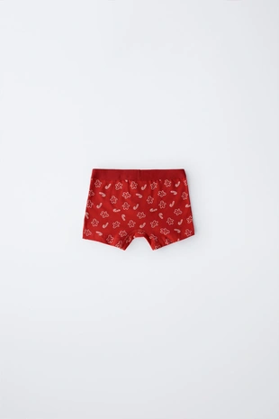 2-3 года/набор из трех трусов-боксеров с принтом дерева и печенья- Заказать в России