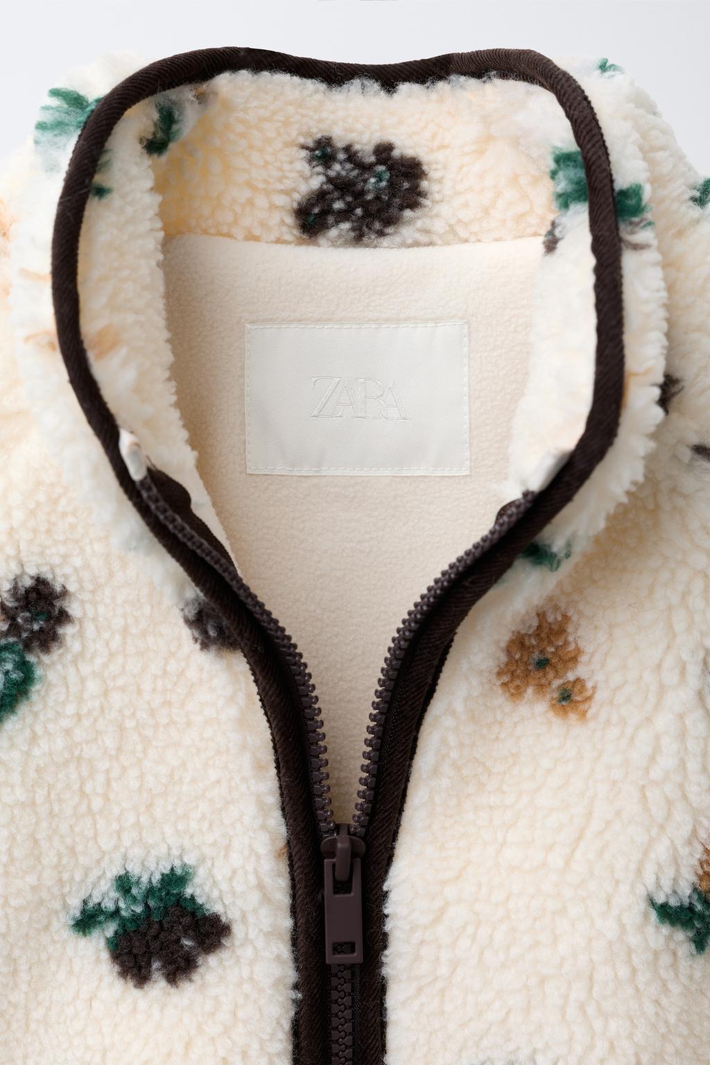 КУРТКА ИЗ ОВЧИНЫ С ЦВЕТАМИ