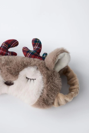 Купить Zara Маска для сна из искусственного меха «олень»