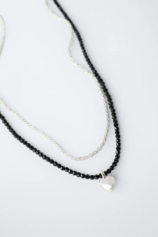 Набор из двух ожерелий с подвеской «сердце»- Заказать в России