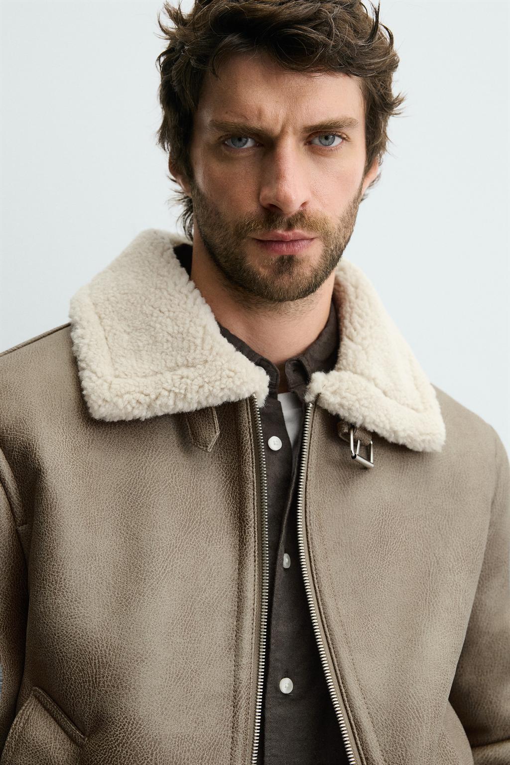 ДУБЛЕНКА ИЗ ИСКУССТВЕННОЙ КОЖИ