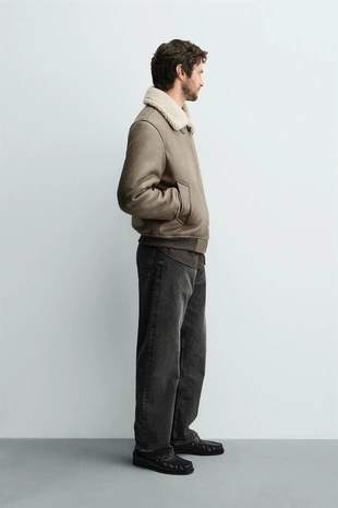 Дубленка из искусственной кожи- Заказать в России