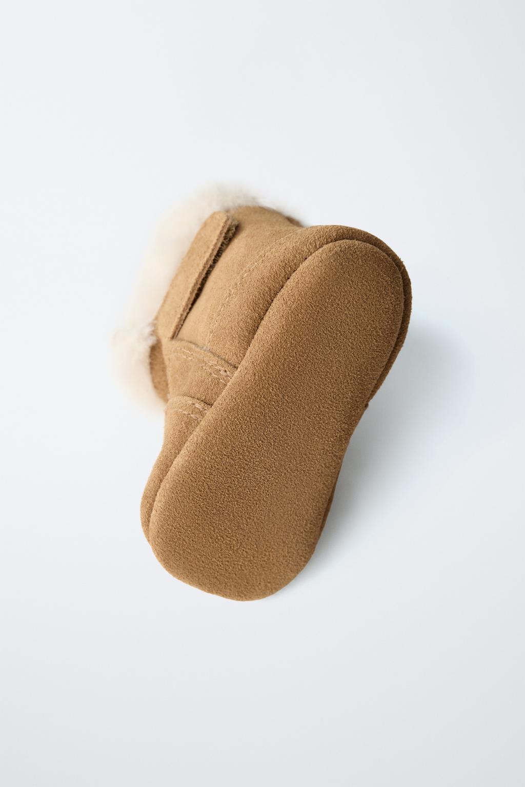 Ботинки с подкладкой в животном принте