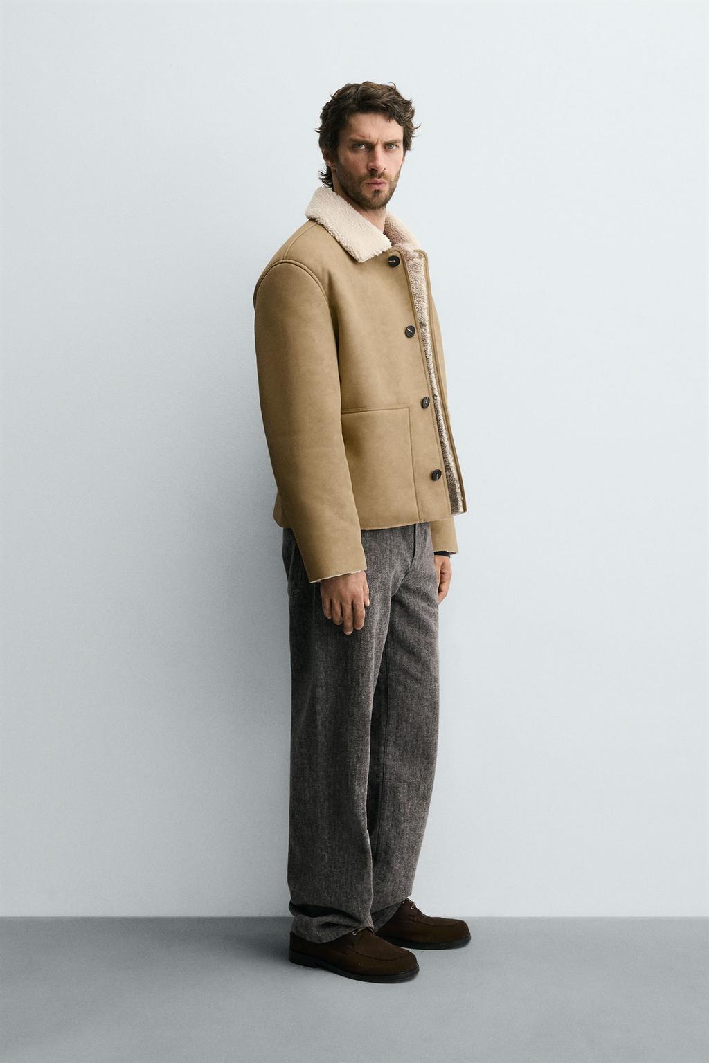 ДУБЛЕНКА ИЗ ИСКУССТВЕННОЙ КОЖИ