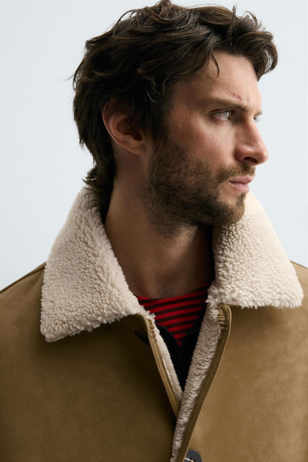 ДУБЛЕНКА ИЗ ИСКУССТВЕННОЙ КОЖИ