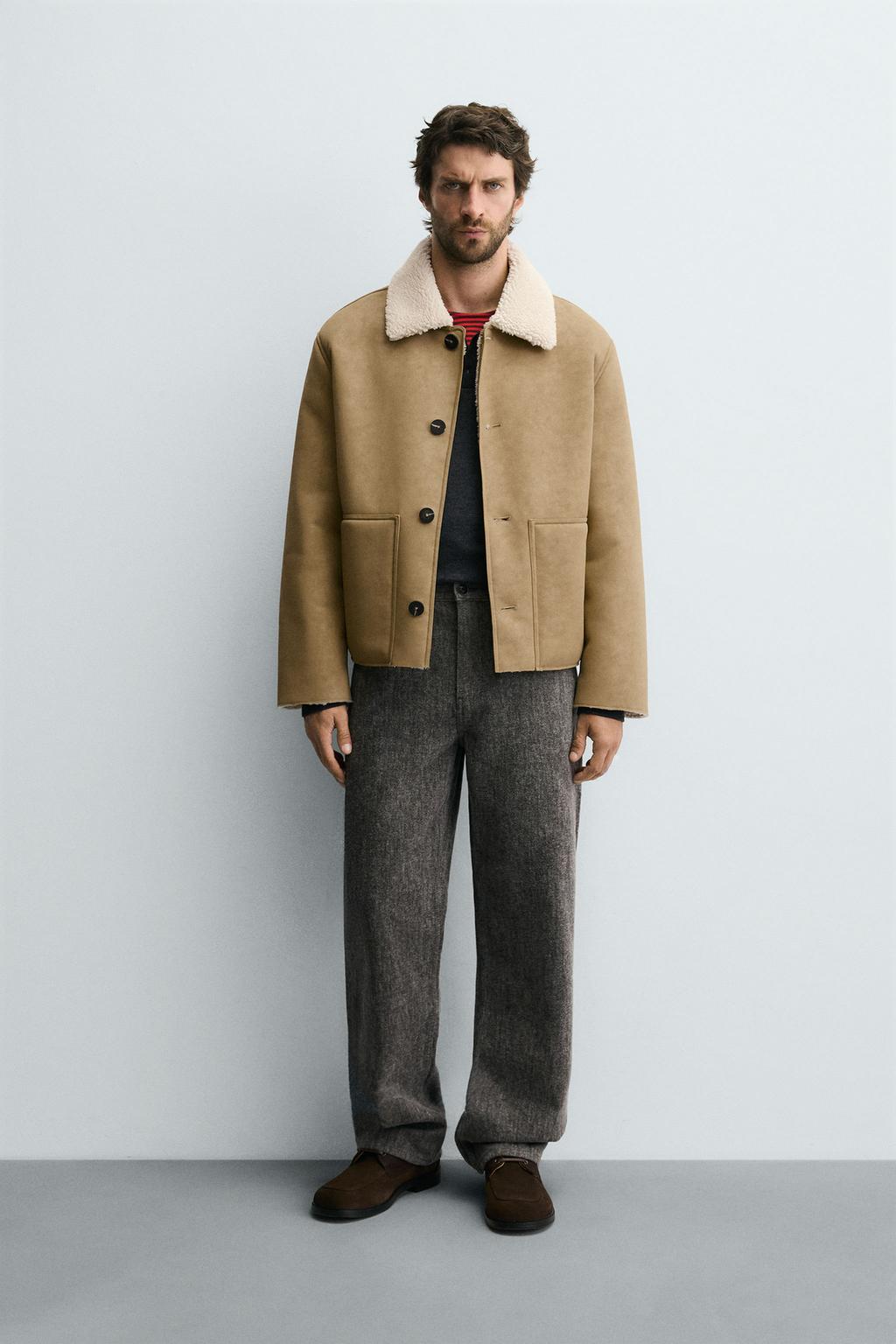 ДУБЛЕНКА ИЗ ИСКУССТВЕННОЙ КОЖИ