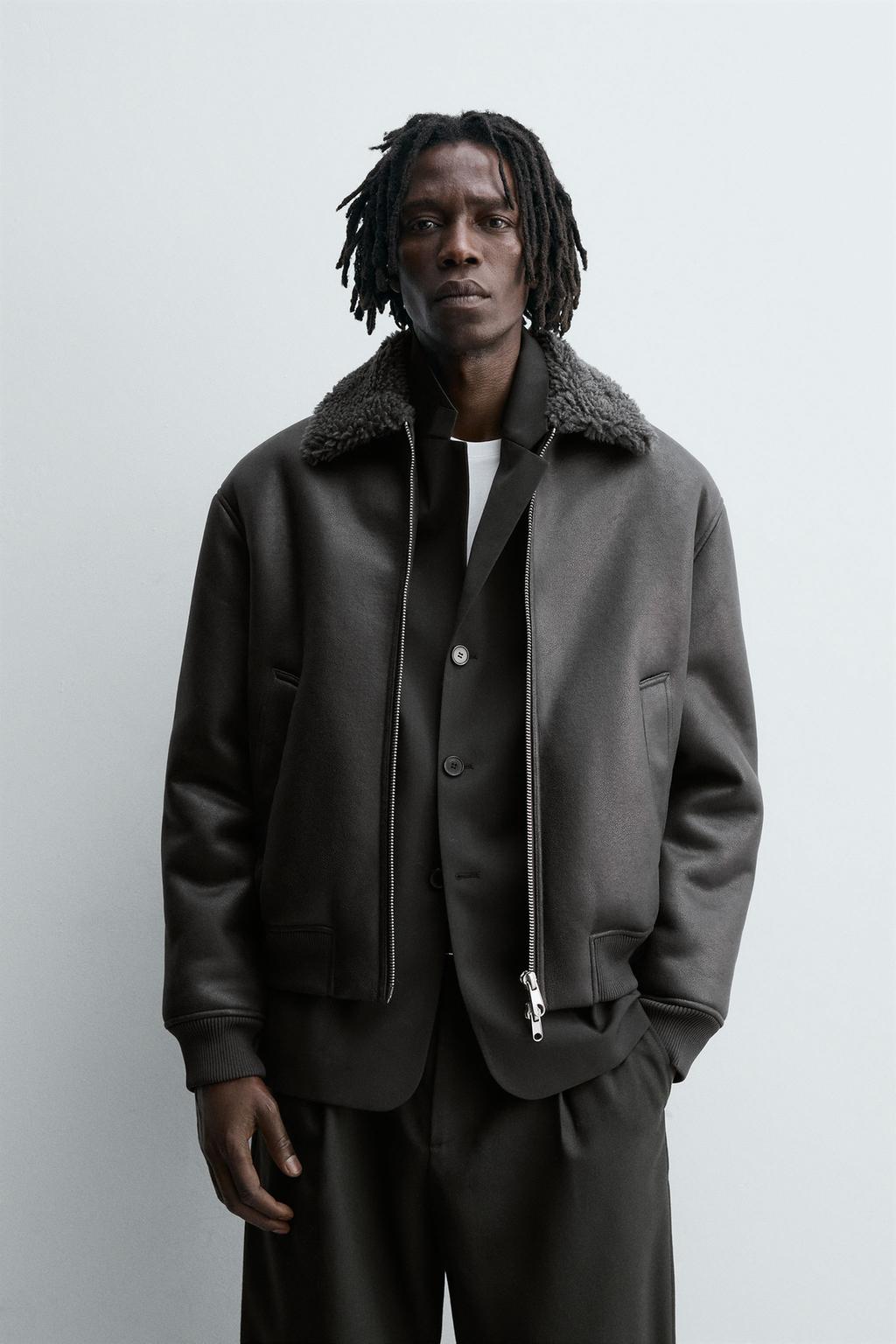 ДУБЛЕНКА ИЗ ИСКУССТВЕННОЙ КОЖИ