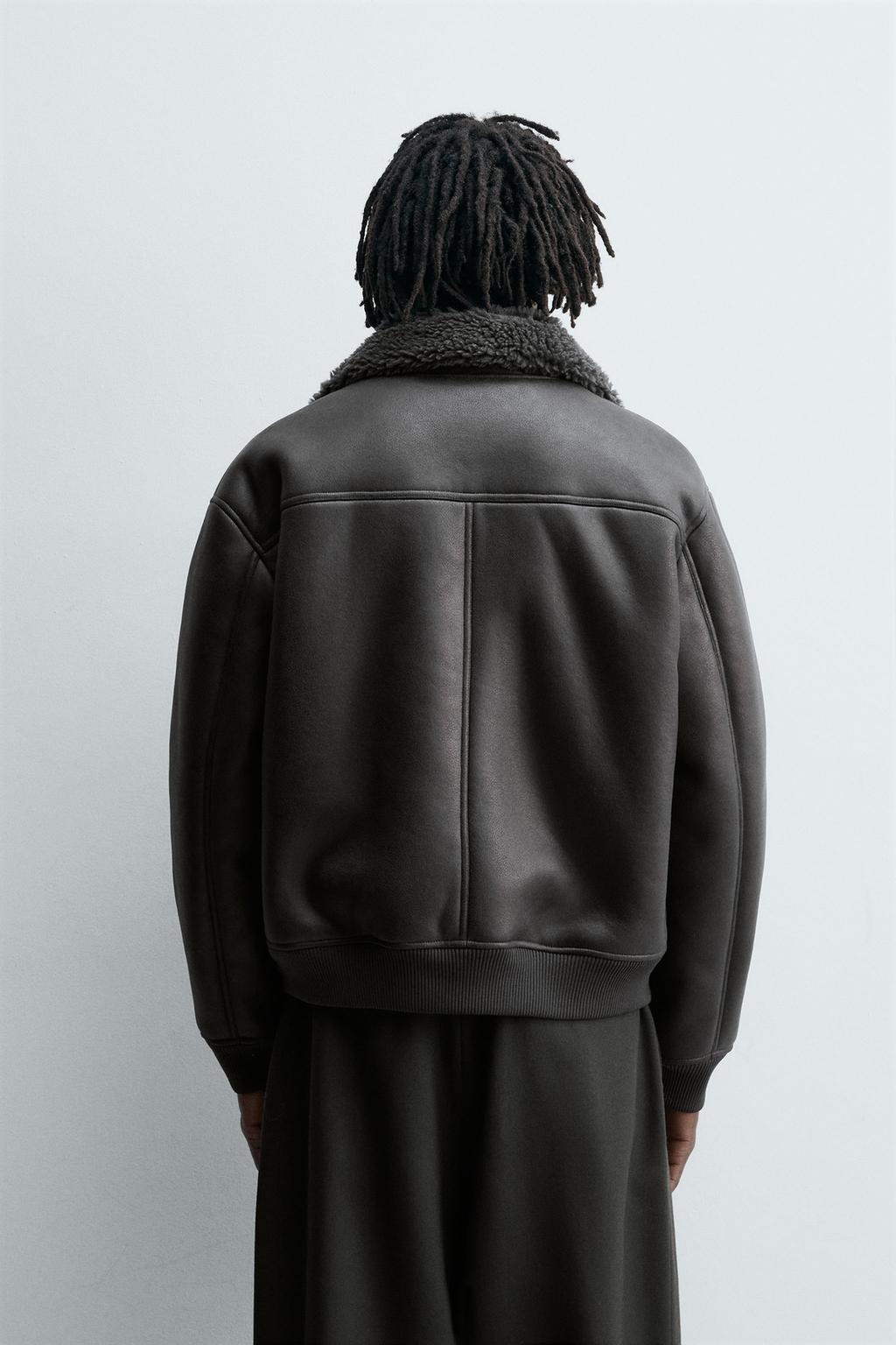 ДУБЛЕНКА ИЗ ИСКУССТВЕННОЙ КОЖИ