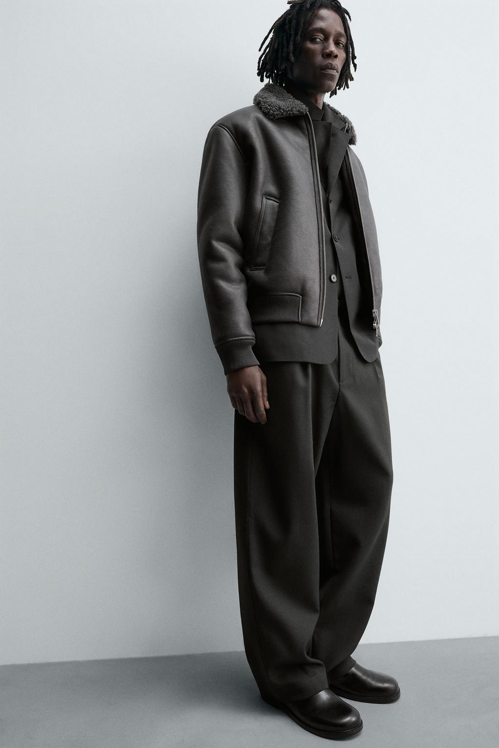 ДУБЛЕНКА ИЗ ИСКУССТВЕННОЙ КОЖИ