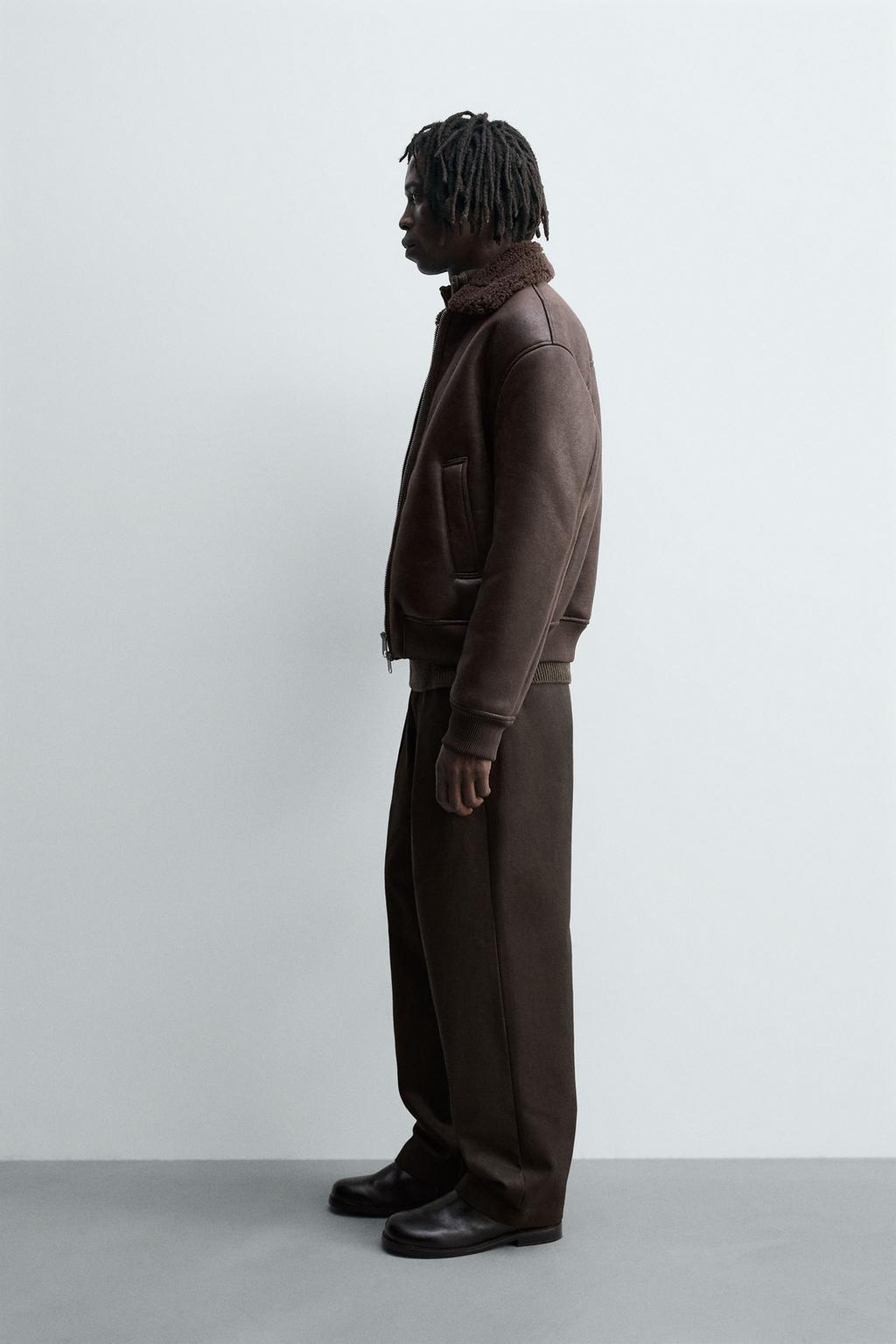 ДУБЛЕНКА ИЗ ИСКУССТВЕННОЙ КОЖИ