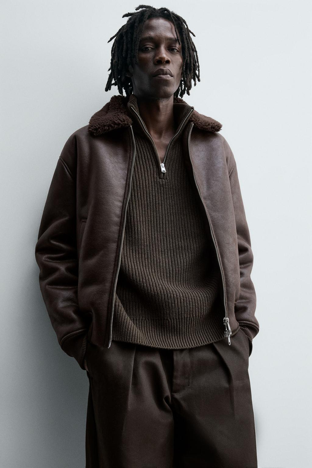 ДУБЛЕНКА ИЗ ИСКУССТВЕННОЙ КОЖИ