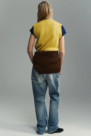 Мягкий трикотажный жилет- Заказать в России