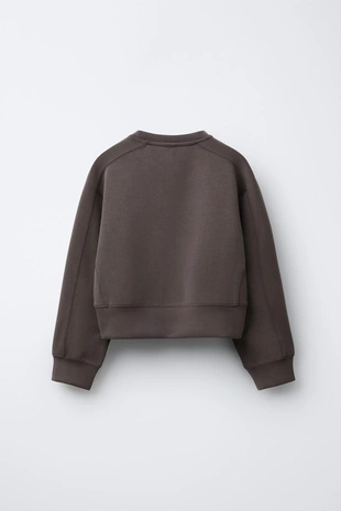 Купить Zara Спортивная толстовка с рельефной надписью