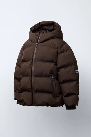 Пуховик WATER REPELLENT с нашивкой