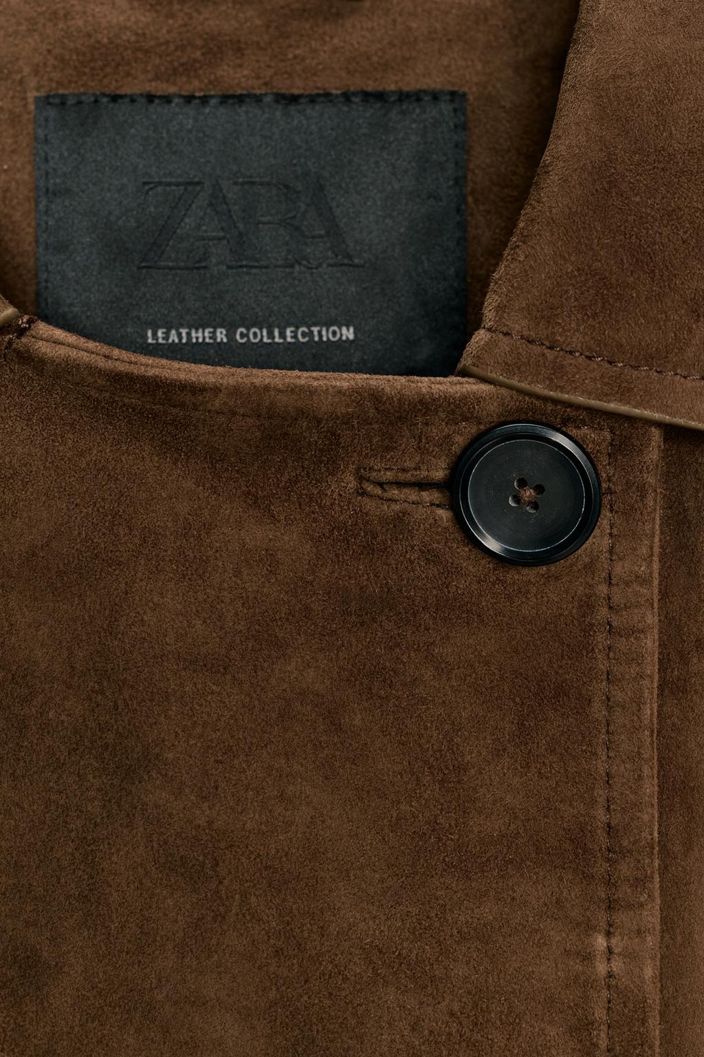 КОРОТКИЙ ТРЕНЧ ИЗ ЗАМШИ — ZW COLLECTION LIMITED EDITION