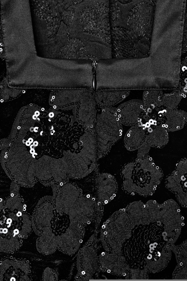 Платье с пайетками zara