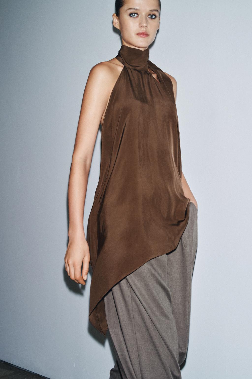 АСИММЕТРИЧНЫЙ ТОП ХАЛТЕР ИЗ КОЛЛЕКЦИИ ZW