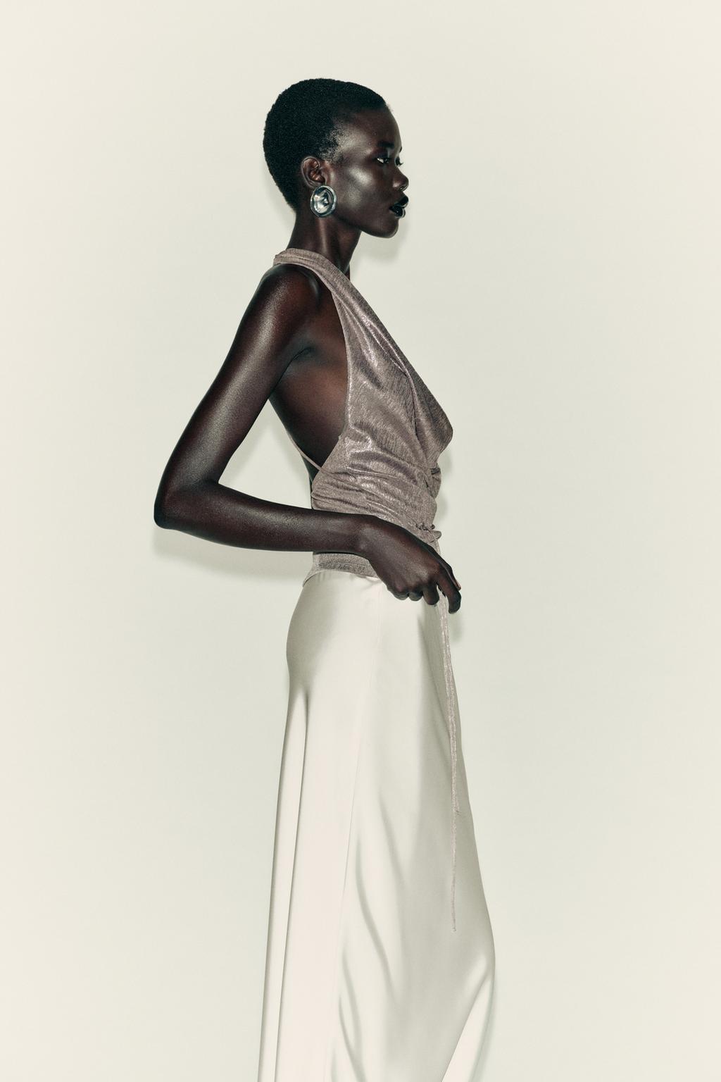 ТОП С ГОРЛОВИНОЙ ХАЛТЕР И ДРАПИРОВКОЙ