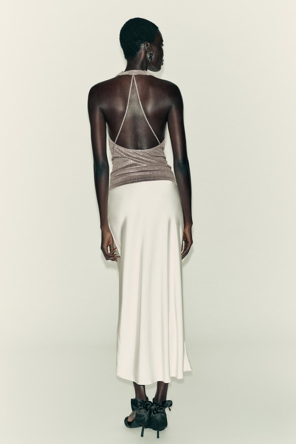 ТОП С ГОРЛОВИНОЙ ХАЛТЕР И ДРАПИРОВКОЙ