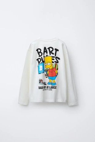 Футболка с принтом BART THE SIMPSONS ™ MATT GROENING- Заказать в России