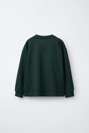 Лонгслив из плотной ткани с вышивкой- Заказать в России