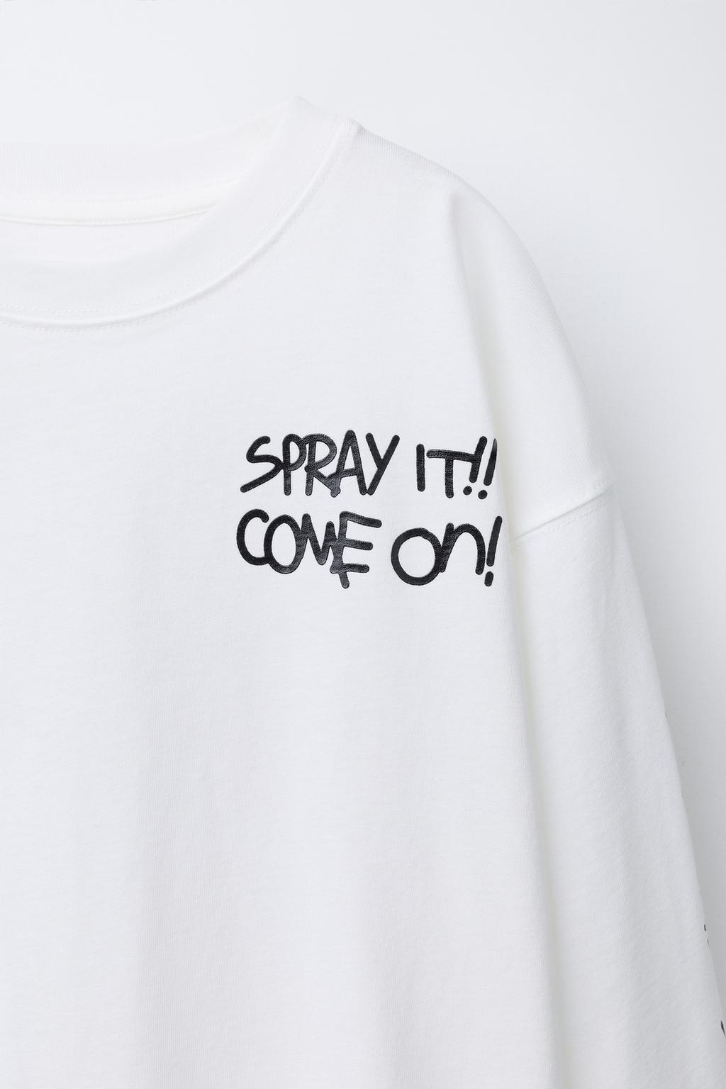 ФУТБОЛКА С ПРИНТОМ ГРАФФИТИ