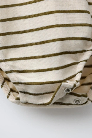 Боди в полоску с вышитым оленем- Заказать в России