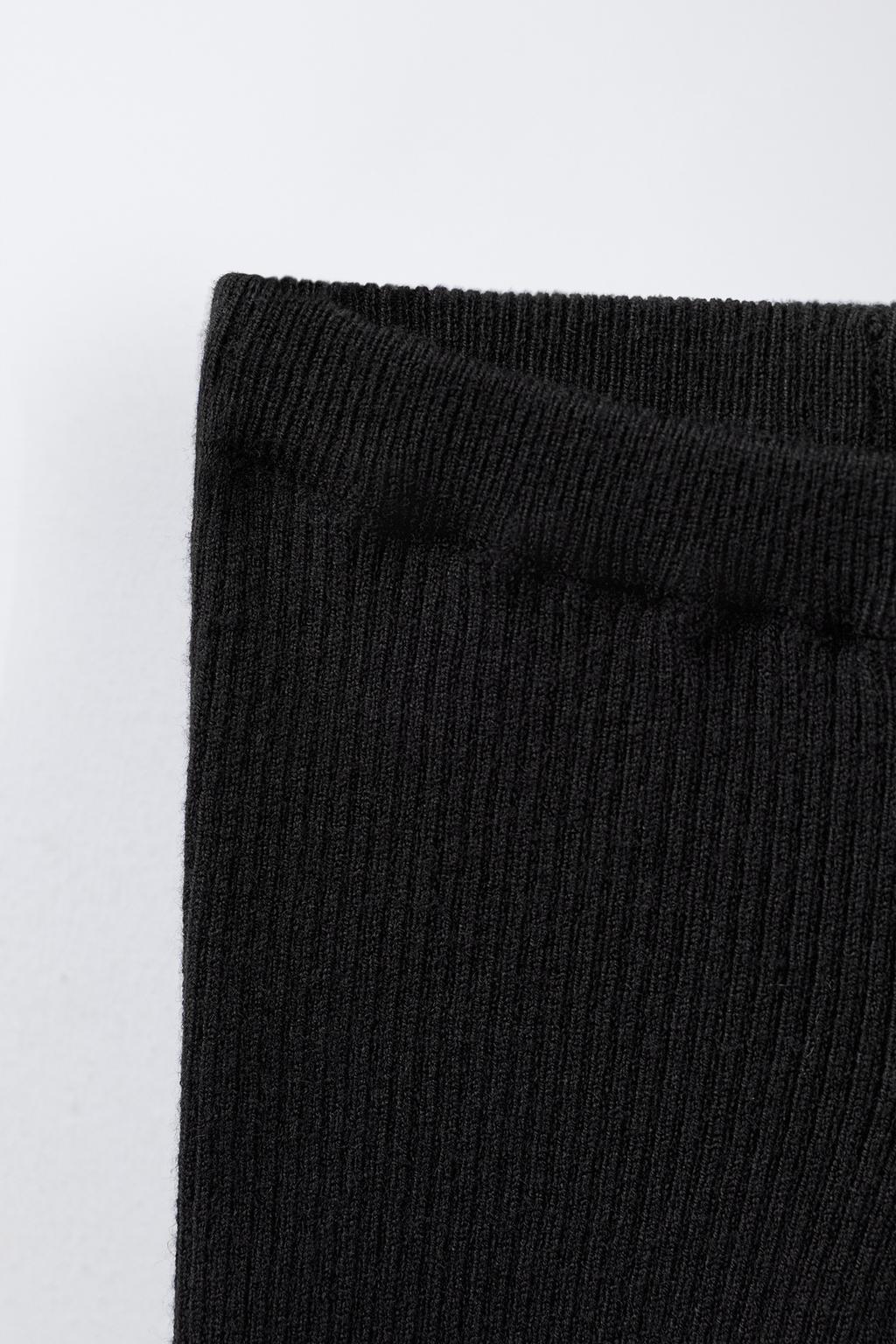 БРЮКИ FLARE ИЗ ТРИКОТАЖА В РУБЧИК