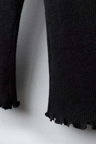 Брюки FLARE из трикотажа в рубчик- Заказать в России