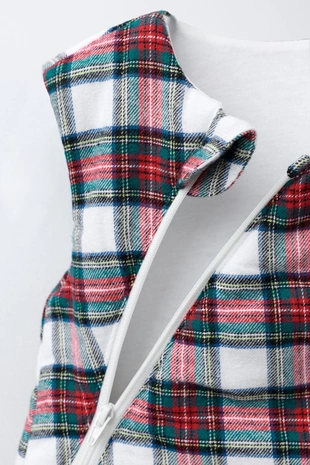 Ecru | 5644/493/712 - Zara Спальный мешок из фланели в клетку